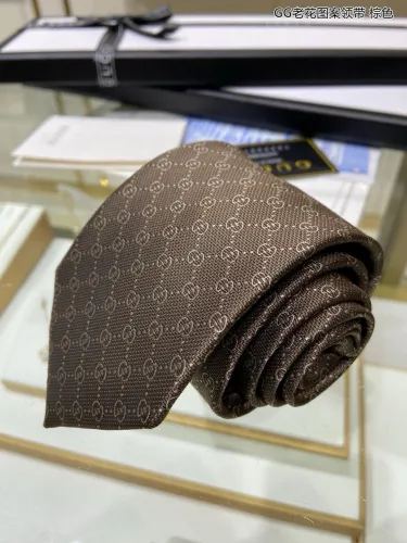 Gucci Classic GG Vintage Pattern Silk Tie