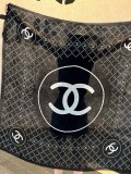 Chanel Fashion Double C Logo Mesh Cashmere Square Towel Size: 140 * 140 CM