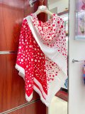 Louis Vuitton New Fashion Color Wave Dot Jacquard Silk Wool Shawl Size: 140 * 140 CM