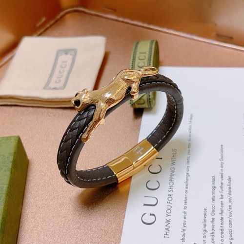 Gucci Unisex Classic Retro Leather Hand Rope Bracelet