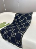 Gucci Classic GG Pattern Jacquard Wool Scarf Size: 47x180 CM