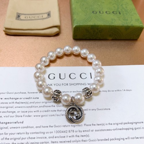 Gucci Unisex New Fashion Double G Pearl Bracelet 16-24 CM