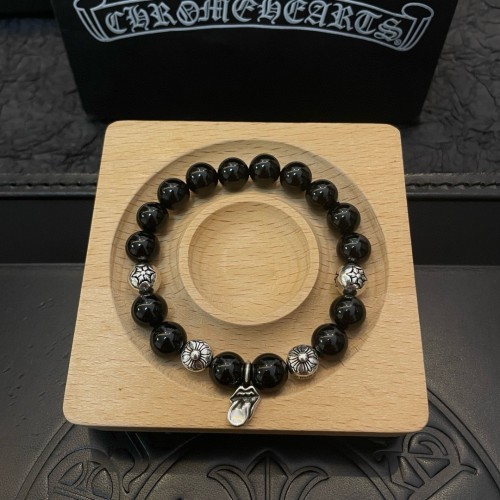 Chrome Hearts Classic Retro Multi Element Black Agate Bracelet