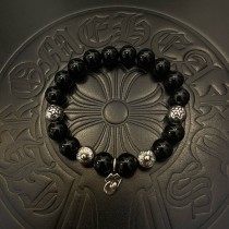 Chrome Hearts Classic Retro Multi Element Black Agate Bracelet