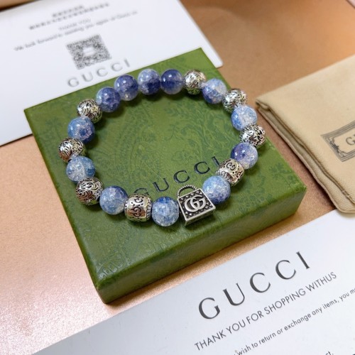 Gucci Couple New Retro Personalized Double G Amethyst Bracelet 16-24 CM