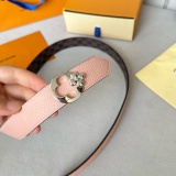 Louis Vuitton Classic Women's Casual Double sided Belt 30MM