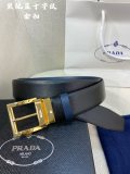 Prada Classic Men's Casual Double Sided Belt 34MM