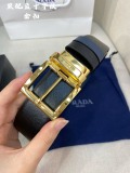 Prada Classic Men's Casual Double Sided Belt 34MM