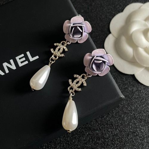 Chanel Fashion Pearl Pendant Earrings