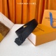 Louis Vuitton Classic Lychee Pattern Embossed Belt 40MM