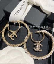 Chanel New Classic Double G Pearl Large Ring Earrings