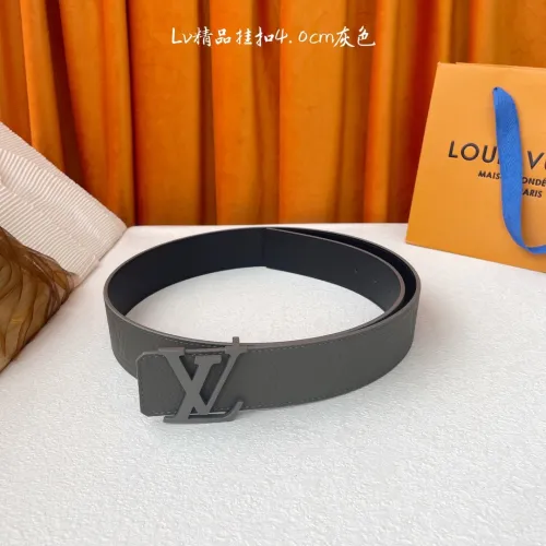 Louis Vuitton Classic Lychee Pattern Embossed Belt 40MM