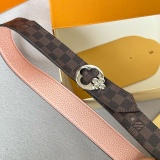 Louis Vuitton Classic Women's Casual Double sided Belt 30MM