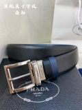 Prada Classic Men's Casual Double Sided Belt 34MM