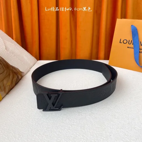 Louis Vuitton Classic Lychee Pattern Embossed Belt 40MM