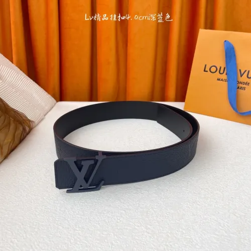 Louis Vuitton Classic Lychee Pattern Embossed Belt 40MM