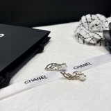 Chanel New Pearl Meteor Letter Double C Earrings