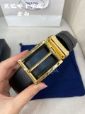 Prada Classic Men's Casual Double Sided Belt 34MM