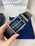 Prada Classic Men's Casual Double Sided Belt 34MM