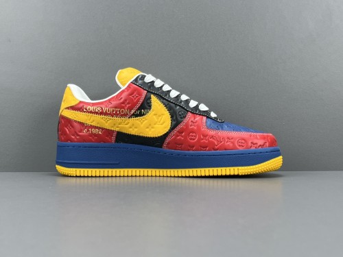 Louis Vuitton x NiKe Air Force 1 Low Low Casual Board Shoes Men Sneakers