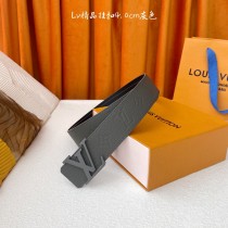 Louis Vuitton Classic Lychee Pattern Embossed Belt 40MM