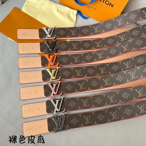 Louis Vuitton Classic Brown Calfskin Double sided Belt 40MM