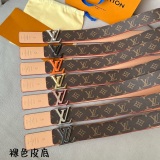 Louis Vuitton Classic Brown Calfskin Double sided Belt 40MM