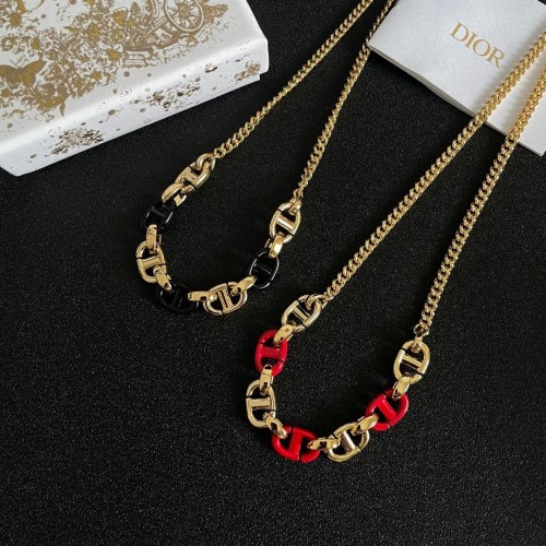 Dior New Fashion CD Enamel Necklace
