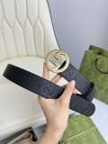 Gucci Classic Double G Embossed Leather Belt 40MM