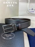 Prada Classic Men's Casual Double Sided Belt 34MM