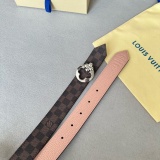 Louis Vuitton Classic Women's Casual Double sided Belt 30MM