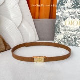 Dior Women's Fashion Elegant Inlaid Pearl Leather Belt 20MM