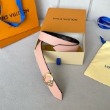 Louis Vuitton Classic Women's Casual Double sided Belt 30MM
