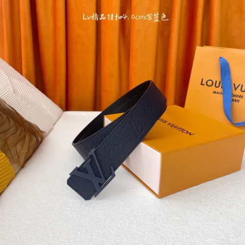 Louis Vuitton Classic Lychee Pattern Embossed Belt 40MM