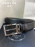 Prada Classic Men's Casual Double Sided Belt 34MM