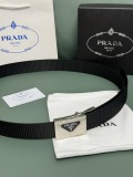 Prada Classic Luxury Double Sided Belt 34MM