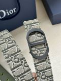 Dior Classic Dark Grey Oblique Printed Double Sided Belt 35MM