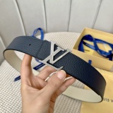 Louis Vuitton Classic Casual Lychee Pattern Belt 40MM
