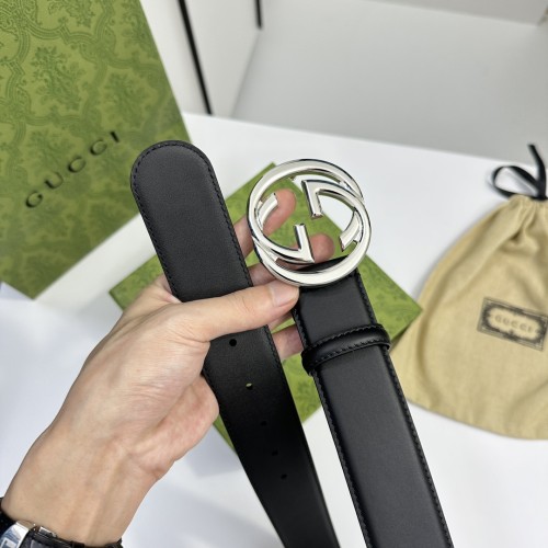 Gucci Classic Interlocking Double G Leather Belt 40MM