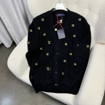 Louis Vuitton New Full Embroidered Knitted Cardigan Coat