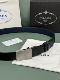 Prada Classic Luxury Double Sided Belt 34MM