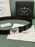 Prada Classic Luxury Double Sided Belt 34MM