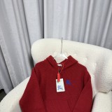 Burberry New Embroidered Equestrian Knight Logo Hooded Knitted Sweater