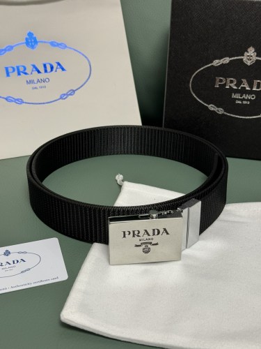 Prada Classic Luxury Double Sided Belt 34MM