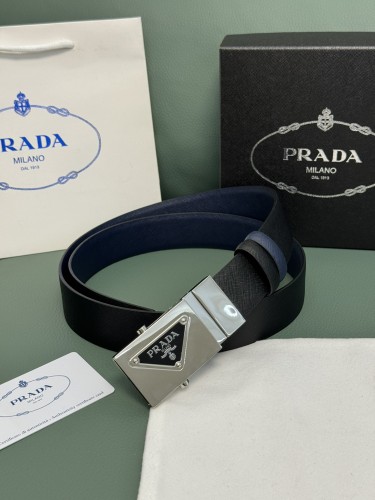 Prada Classic Luxury Double Sided Belt 34MM