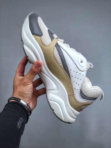 Dior B22 Cream Beige White Unisex Sneakers Classic Casual Shoes