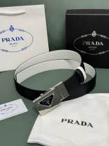 Prada Classic Luxury Double Sided Belt 34MM Prada Classic Luxury Double Sided Belt 34MM