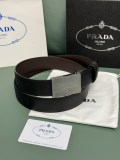Prada Classic Luxury Double Sided Belt 34MM