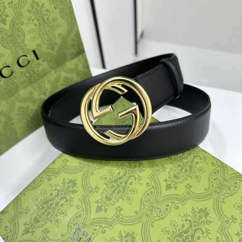 Gucci Classic Interlocking Double G Leather Belt 40MM