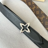 Louis Vuitton Women's Fashion Embossed Double sided Leather Belt 30MM
